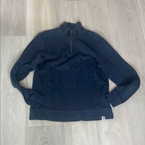 Carhartt Blue Zip Up Sweater with Half-Zip Design